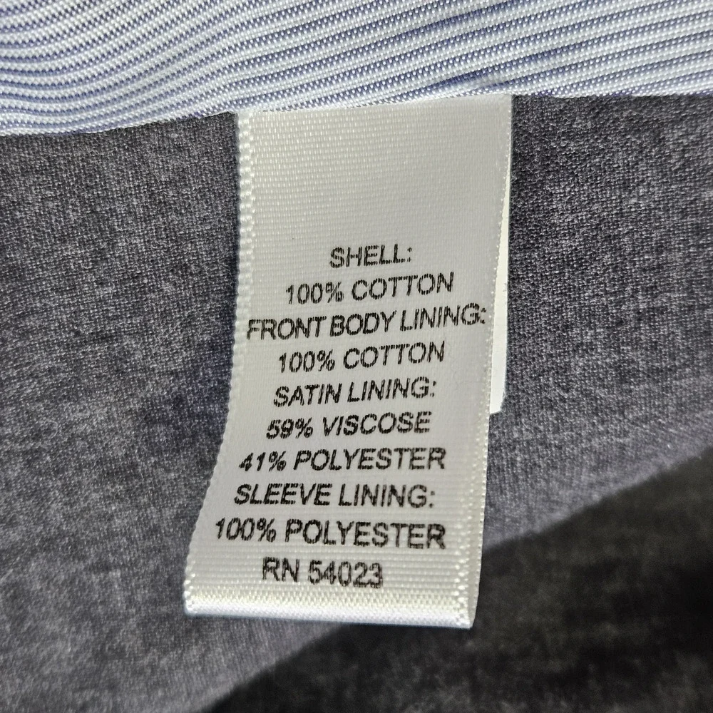 Banana Republic Sport Coat Mens 42R Gray Herringbone Jacket Blazer Tailored Fit